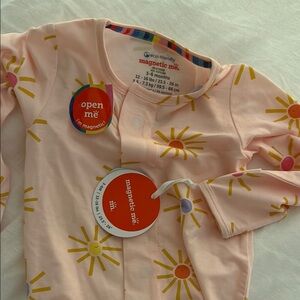 Magnetic Me Pink Onesie with Sun Design
